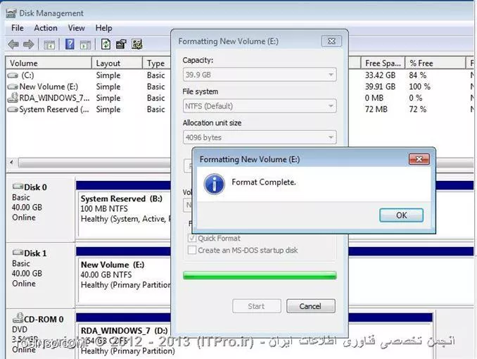 مدیریت دیسکها در ویندوز - ایجاد و اضافه کردن هارد دیسک در ویندوز